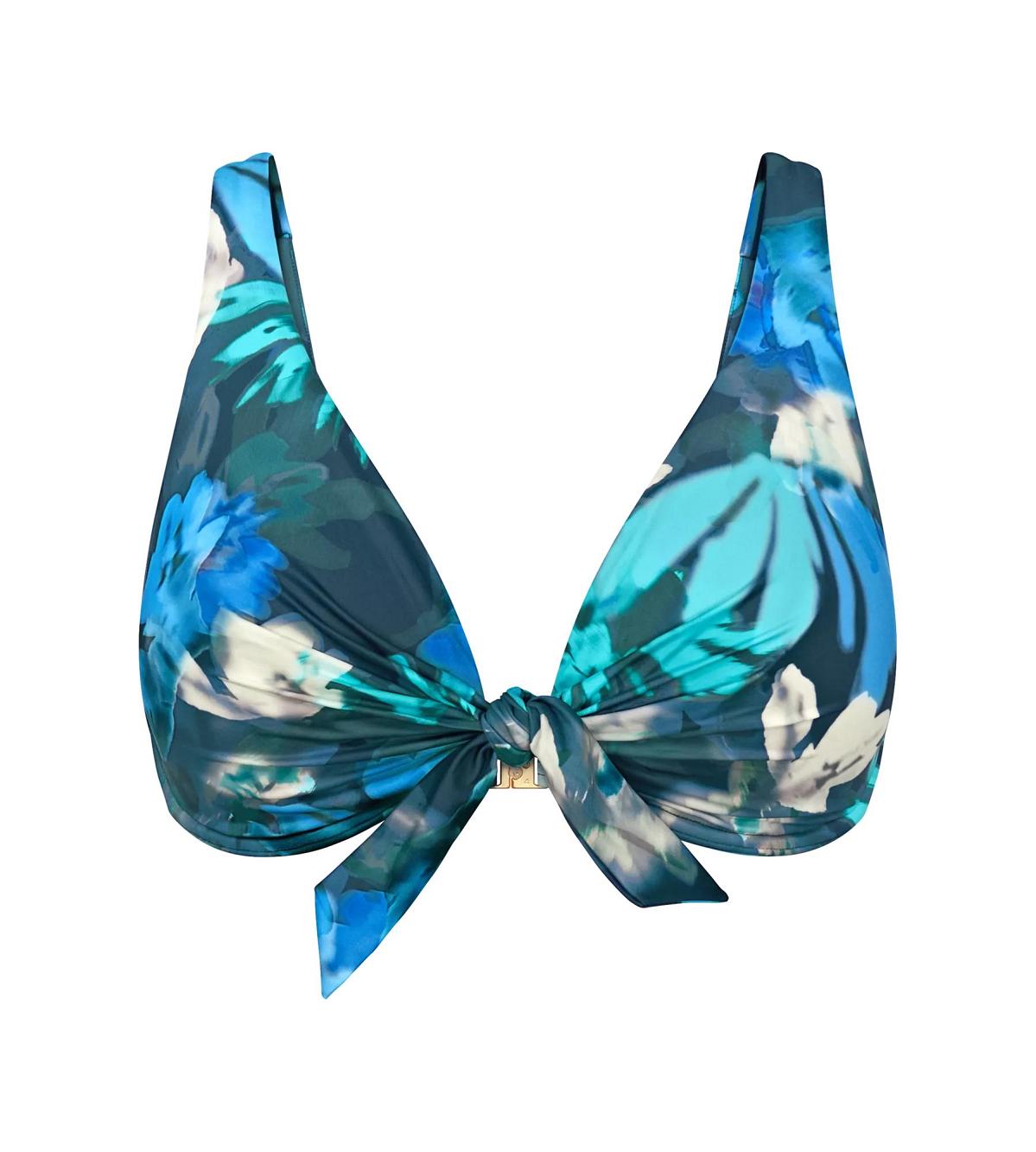 Triumph Summer Fleur W 02 - Haut De Bikini Turquoise Combinaison Foncée Taille 46